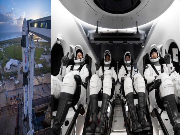 SpaceX launches four astronauts to International Space Station