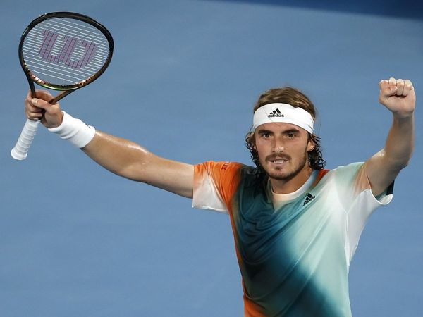 Stefanos Tsitsipas in Australian Open 2022 mens singles semi finals