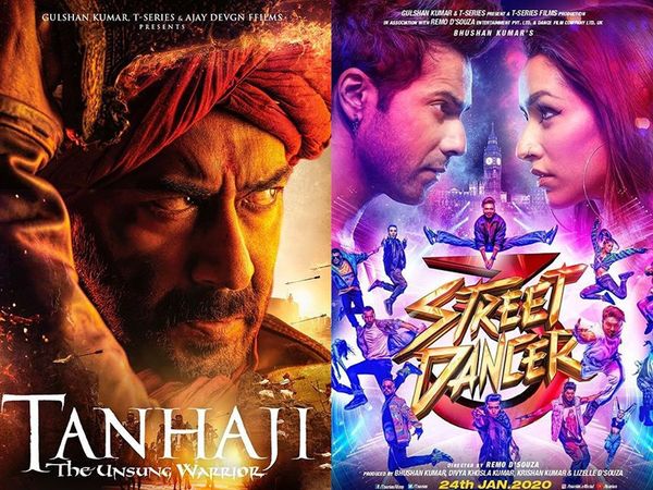 Tanhaji: the unsung warrior vs Street Dancer 3D box office Day 4