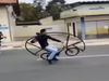 Man Doing Stunt in Weird Style on Cycle Video Goes Viral
