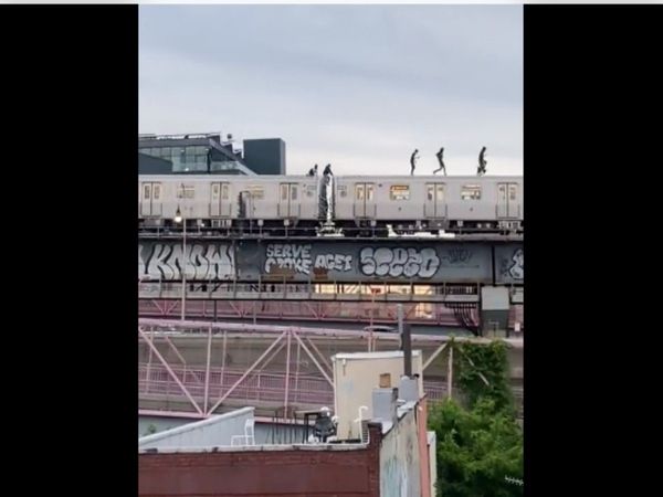 Shocking Train Stunt Video Goes Viral On Social media