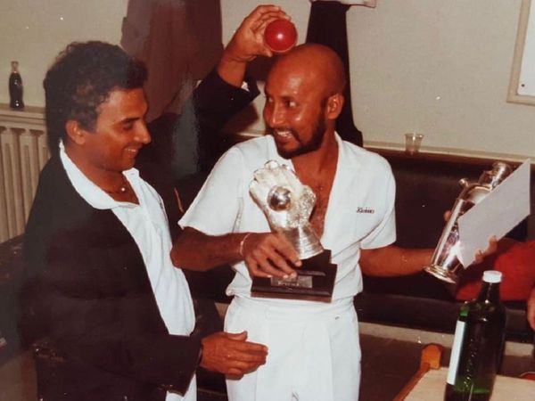 Sunil Gavaskar with Syed Kirmani