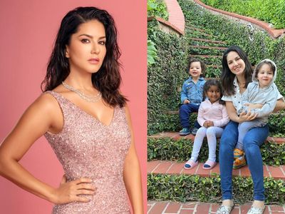 Sunny Leone photo with kids Sunny Leone photo with kids