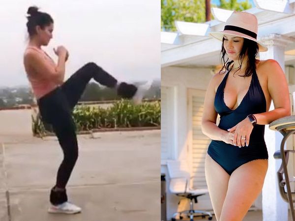 Sunny Leone Exercise
