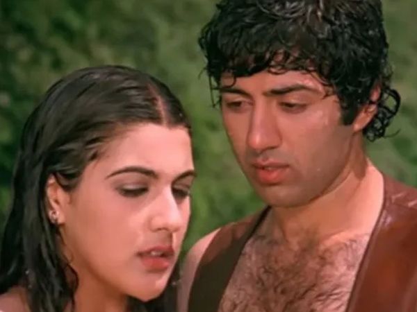 Sunny deol and Amrita Singh 