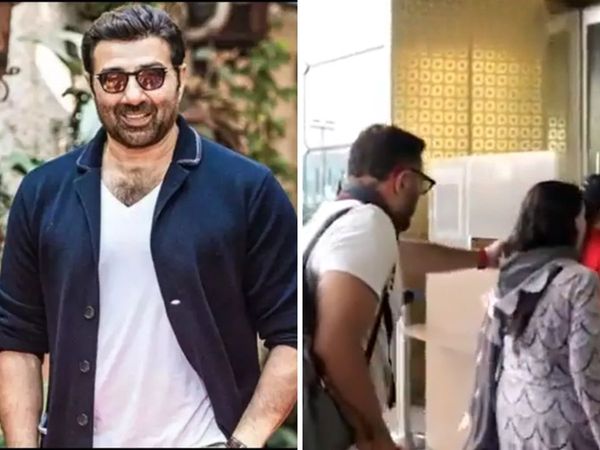 Sunny Deol video, Sunny Deol and his mother video, Sunny Deol video at airport, Sunny Deol airport video, Sunny Deol mother, Sunny Deol and his mother, Sunny Deol relationship with his mother, Sunny Deol with mother, Prakash Kaur, Prakash Kaur and Sunny