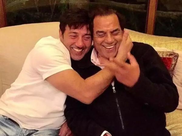Sunny deol with Dharmendra