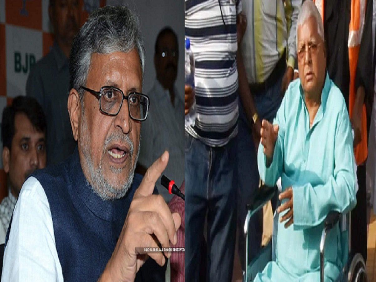 NDA विधायकों को जेल से फोन कर रहे हैं लालू, सरकार गिराने के लिए दे रहे हैं मंत्री पद का लालच- सुशील मोदी
