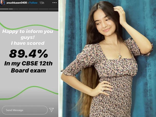 Baal Veer TV Actress Anushka Sen passed CBSE 12th board results