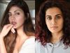 Rhea Chakraborty and Taapsee Pannu
