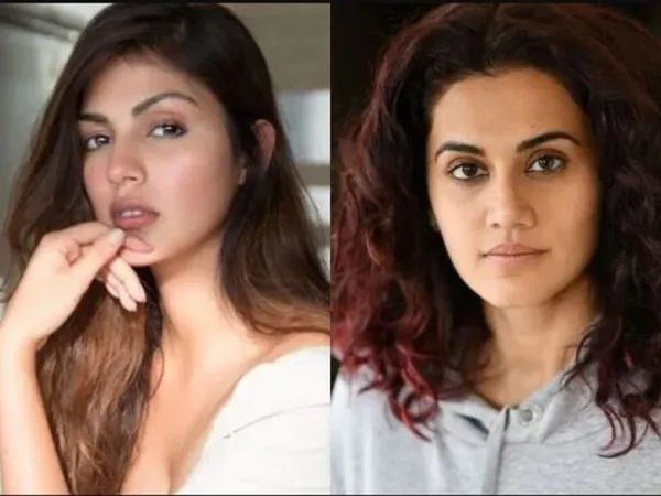 Rhea Chakraborty and Taapsee Pannu