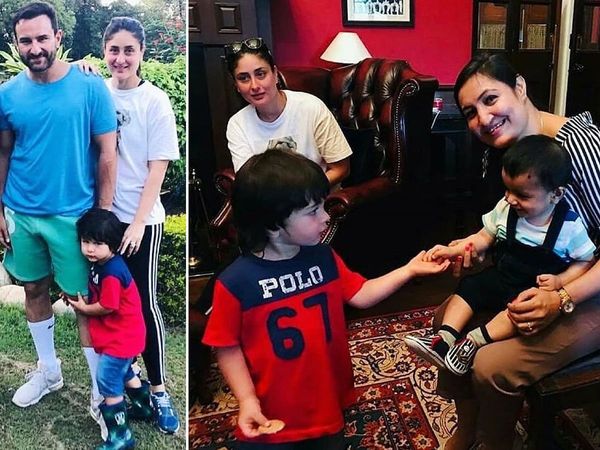 Tamir Ali khan With Kareena kapoor saif Ali khan Holiday photos