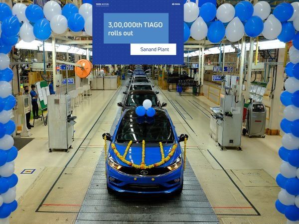 300,000th unit Tata Tiago rolled out of Tata Motors' Sanand plant