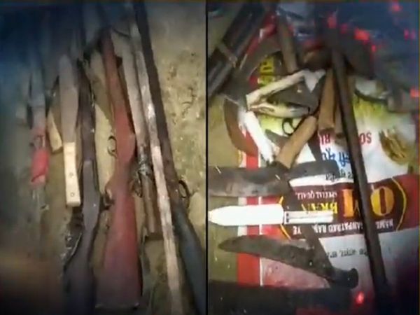 Tension over cow slaughter in Rajasthans Tonk many weapons recovered from the spot and men left the village