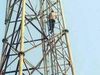 father in law did not let the wife go husband climbed the electricity tower