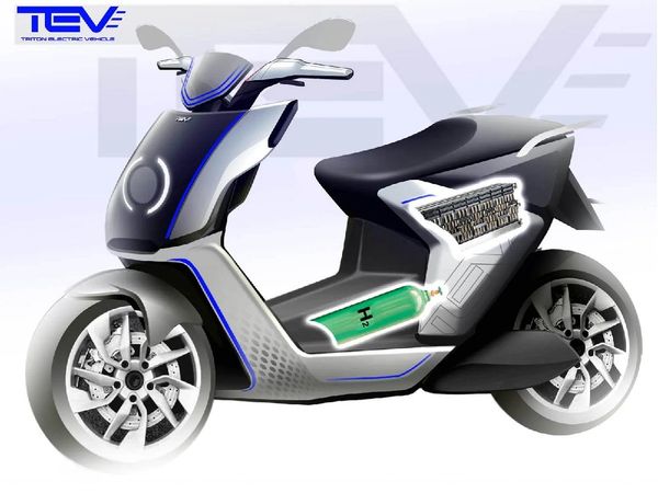 Triton EV Hydrogen Fuel Scooter