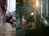  Delhi A truck fell into a caved in portion of the road in Najafgarh