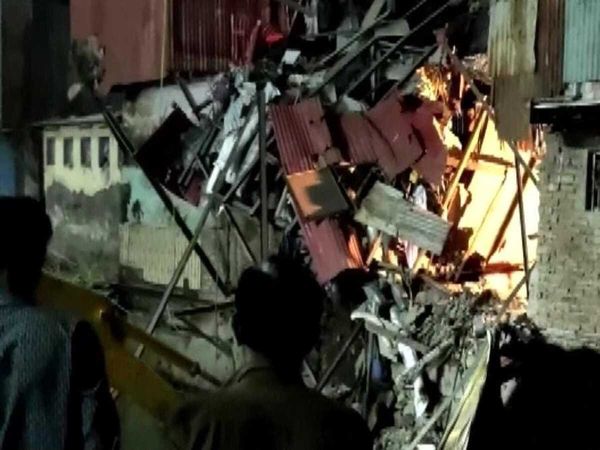 Two storey building collapses in Mumbai