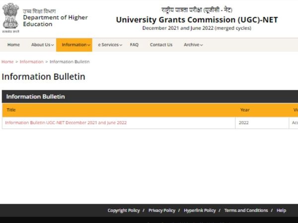 UGC NET Admit Card 2022 Date