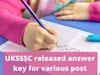 UKSSSC official website, UKSSSC official website login, UKSSSC answer key, 