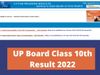 UP Class 10th Result 2022: UPMSP to Release UP Class 10th Results 2022 Today at 2 PM on Official website upresults.nic.in 