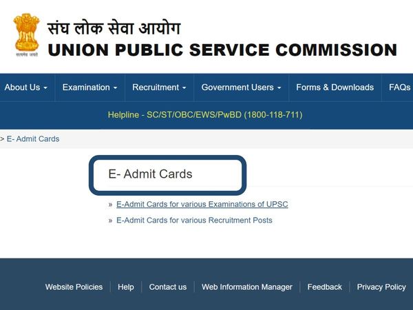 upsc civil services prelims admit card 2022,