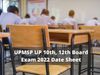 UP Board Exam 2022 Date Sheet
