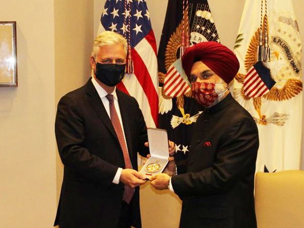 American president  Donald Trump presents Legion of Merit to PM Modi