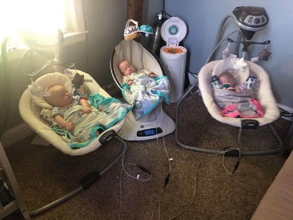 Pregnant woman holds the world record for the longest interval between the birth of triplets