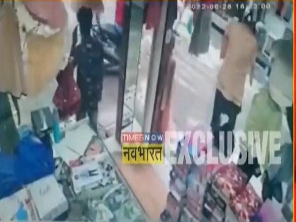 Udaipur Murder case After the murder of Kanhaiya Lal New CCTV camera footage goes viral