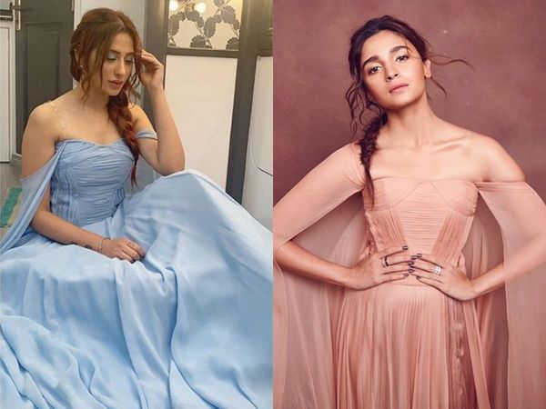 Mahira Sharma copied Alia Bhatt look