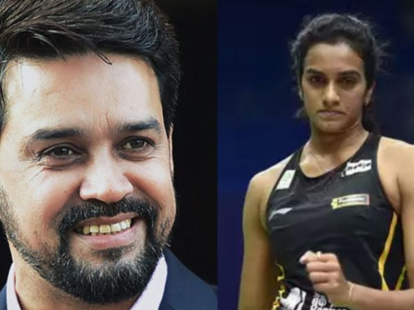 टोक्यो ओलंपिक की कामयाबी पर केंद्रीय खेल मंत्री Anurag Thakur ने PV Sindhu  को दी बधाई