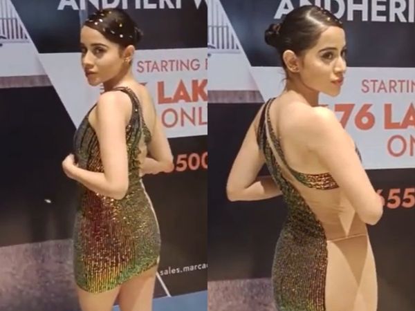 Uorfi Javed Said I Love you To Munawar Faruqui, Uorfi Javed Galaxy Dress