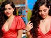 Urfi Javed red dress exposing photos