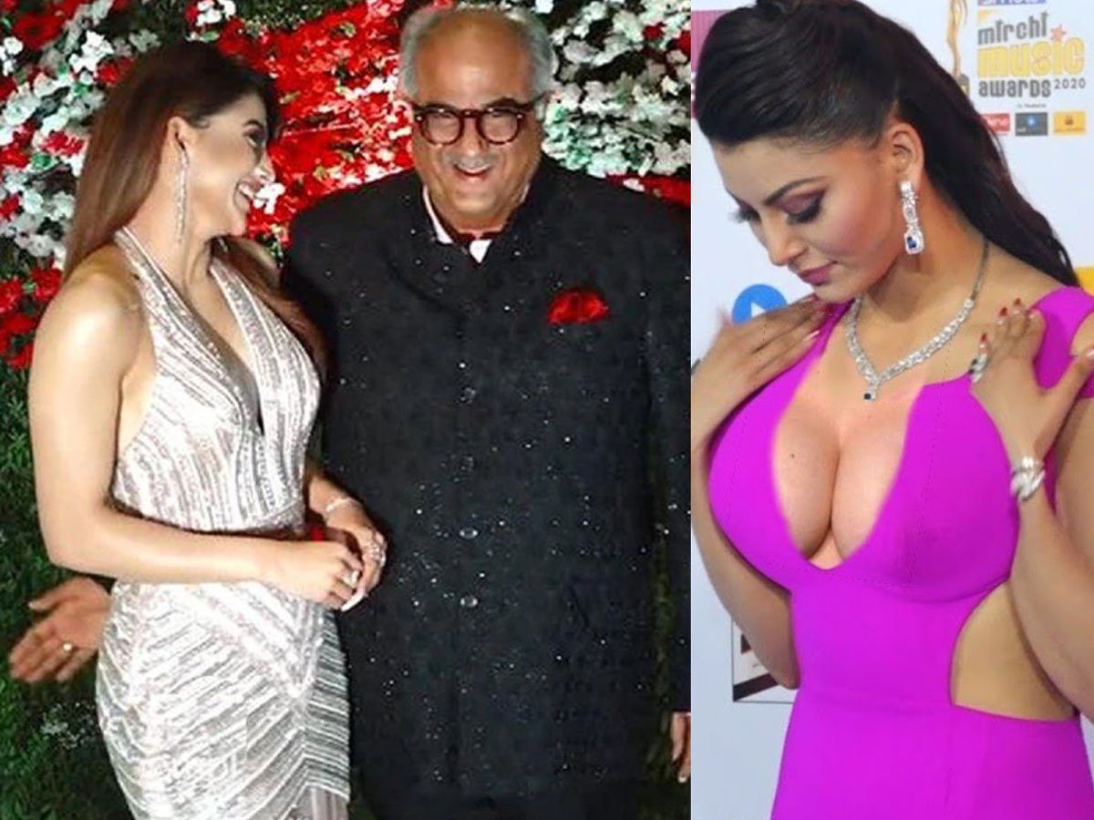 Boney kapoor touches Urvashi Rautela inappropriately video gone viral, उर्वशी  रौतेला को बोनी कपूर ने गलत जगह किया टच?, वीडियो देख एक्ट्रेस को आया गुस्‍सा  | Bollywood News