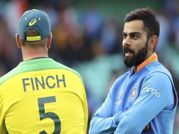 Virat Kohli and Aaron Finch