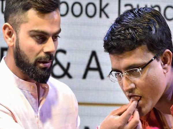 Virat Kohli and Sourav Ganguly