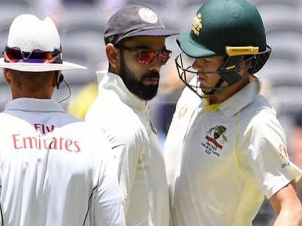 Virat Kohli and Tim Paine