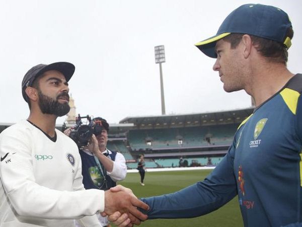 Virat Kohli and Tim Paine