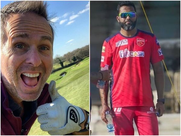 Michael Vaughan and Wasim Jaffer