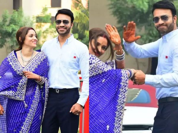 Vicky Jain and Ankita Lokhande first photos after wedding