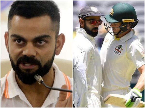 Virat Kohli and Tim Paine