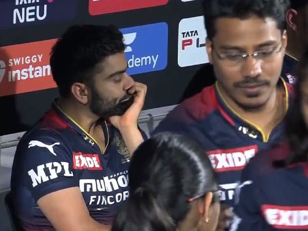 Virat Kohli in RCB dug out