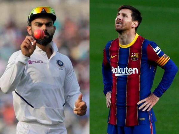 Virat Kohli and Lionel Messi