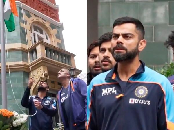 Virat Kohli hoist flag