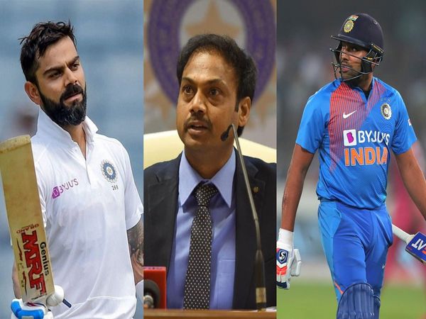 virat Kohli MSK Prasad And Rohit Sharma 