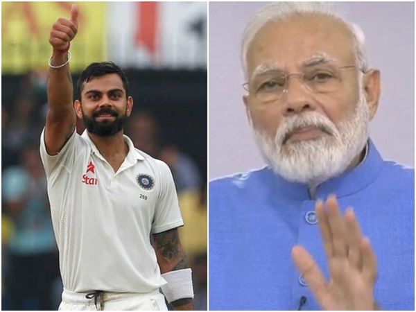 Virat Kohli and PM Narendra Modi