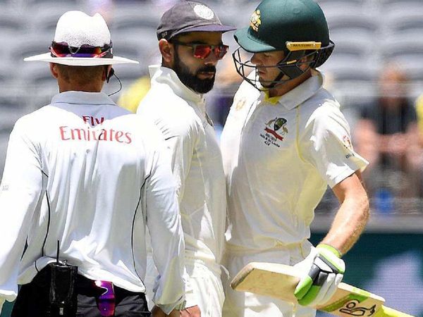 Virat Kohli and Tim Paine