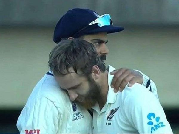 Virat Kohli and Kane Williamson after WTC Final