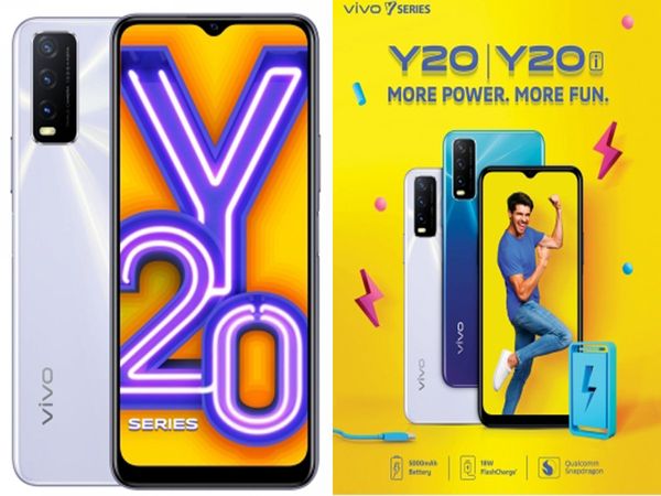 Vivo Y20 Smartphone Launched in India with Triple Camera, 5000mAh Battery and More